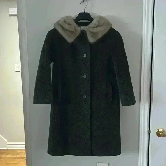 Alpagora vintage 50’s-60’s a blend of real wool and mohair coat. A+ material - Picture 6 of 14